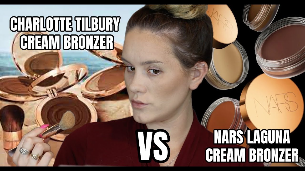 NEW CHARLOTTE TILBURY VS NARS CREAM BRONZER BATTLE! SIDE BY SIDE COMPARISON & WEAR TEST!