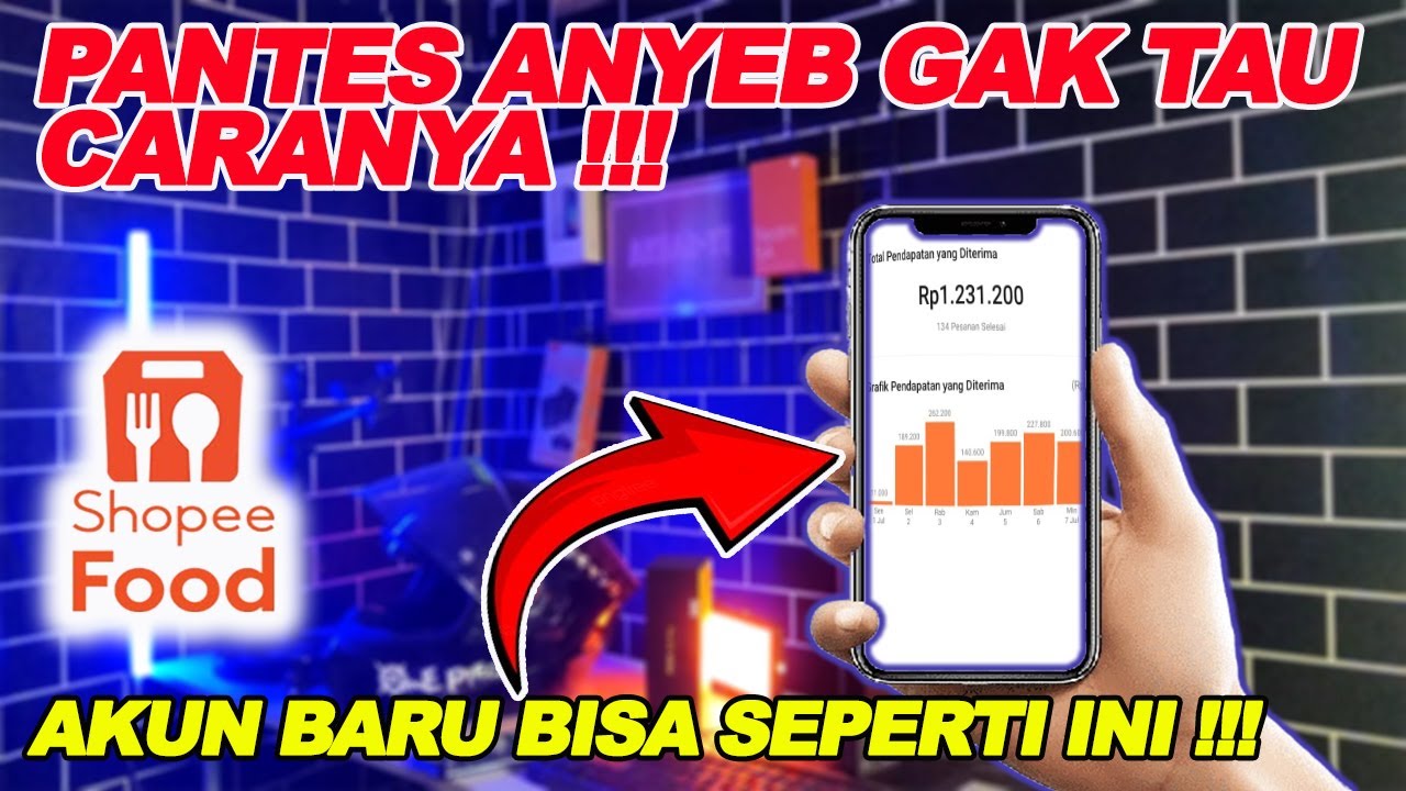 INI CARANYA ! AKUN BARU SHOPEE FOOD DRIVER BISA GACOR | TIPS DRIVER PEMULA 2024