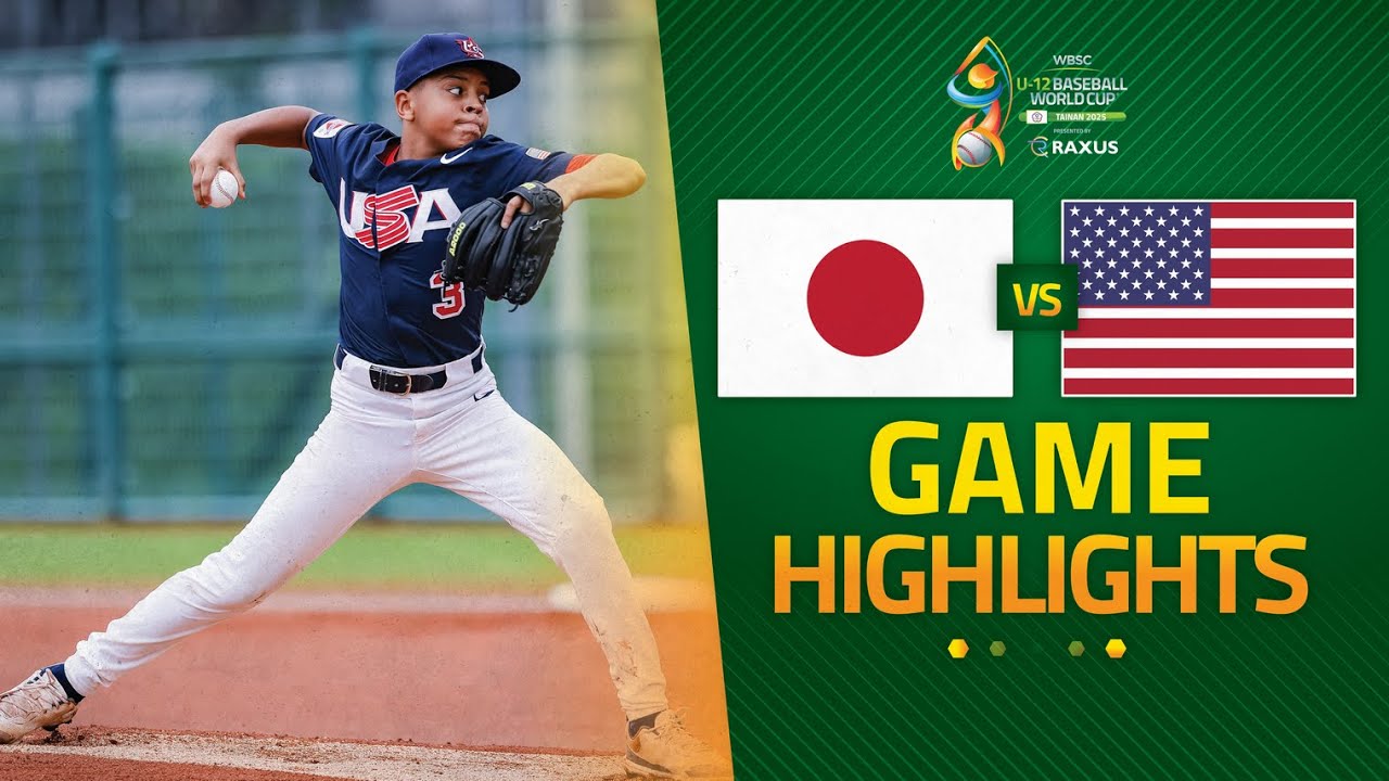 HIGHLIGHTS | 🇯🇵 Japan 🆚 🇺🇸 USA | WBSC U-12 Baseball World Cup 2025