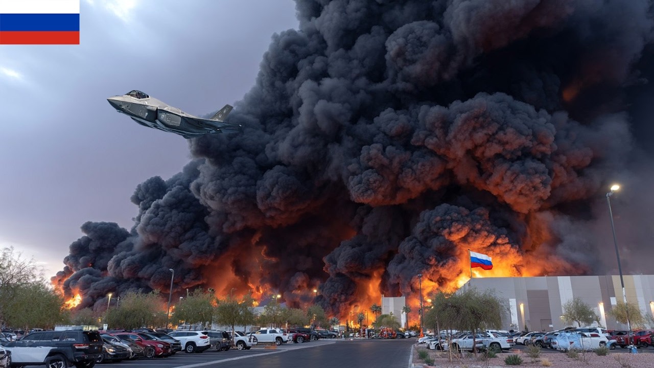 A Terrifying Moment! The largest weapons depot was destroyed by three US F-35 fighter jets.