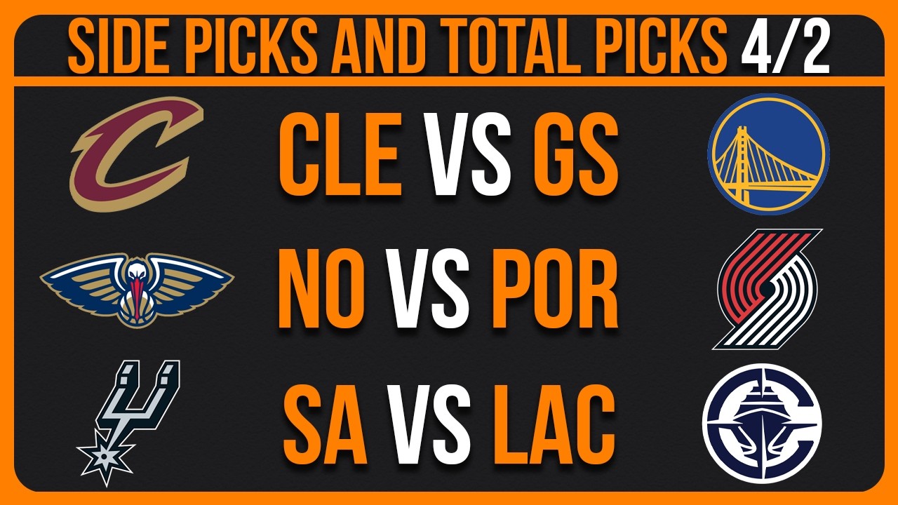 NBA Picks Today Thursday 4/2/26 NBA Picks and Predictions NBA Bets Today