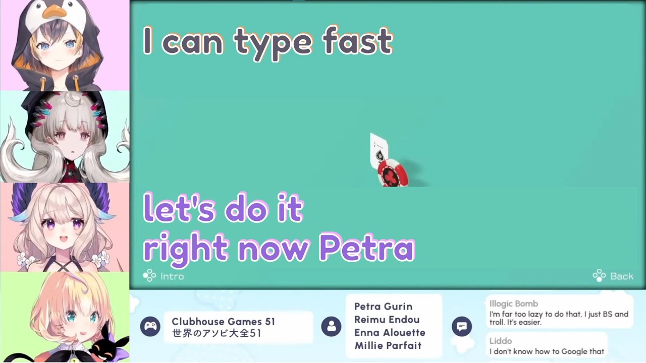 The Fastest Typer【NIJISANJI EN | Petra Reimu Enna Millie】