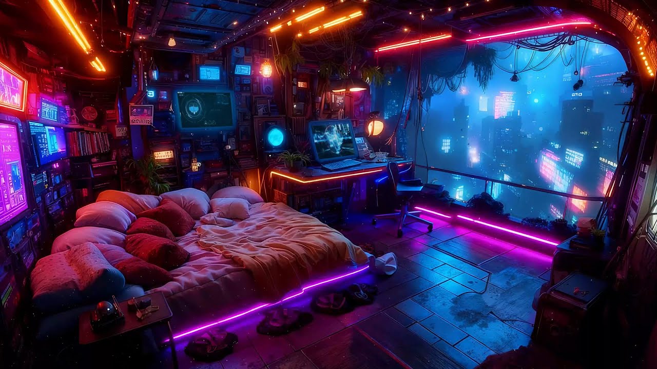 🎵 Safehouse in the Slums: Warm Heater & Ambient Music | Deep Sleep Sounds | 4K | 10 hrs
