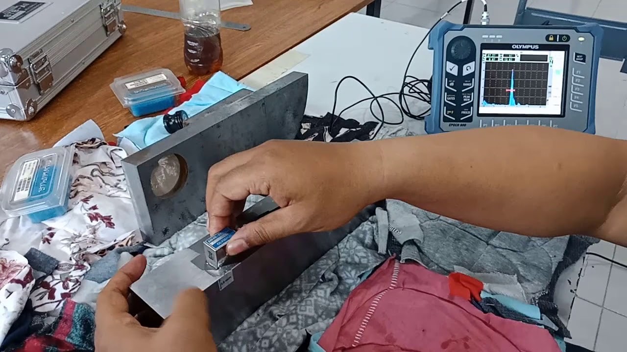 Pembuatan Kurva DAC Ultrasonic Testing pada Olympus - EPOCH 600