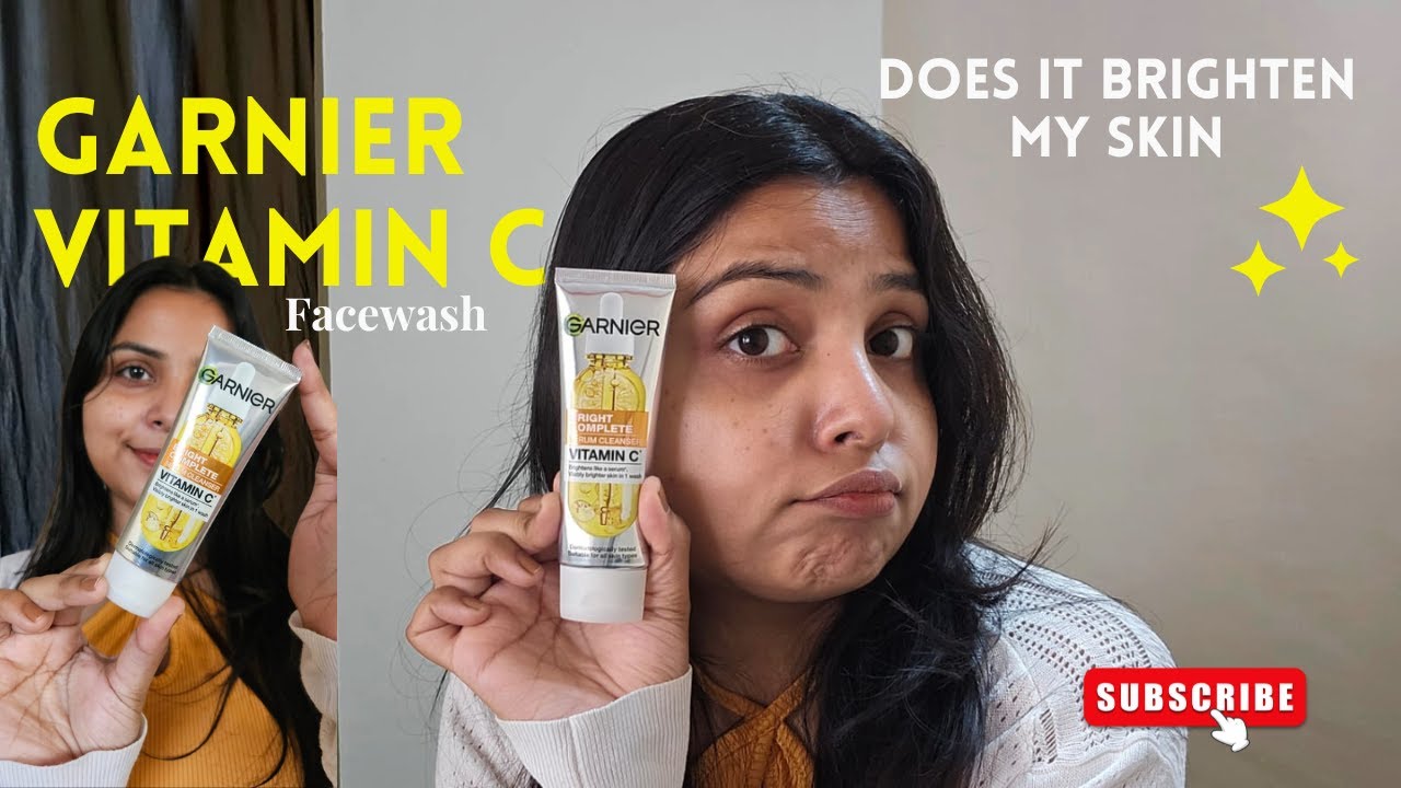 Garnier Bright Complete Vitamin C Facewash | Honest Review | Skin Brightening & Lightening