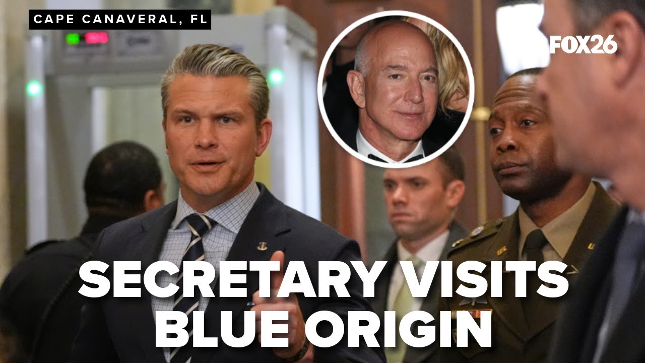 Hegseth taps Blue Origin for U.S. space defense during Arsenal of Freedom tour