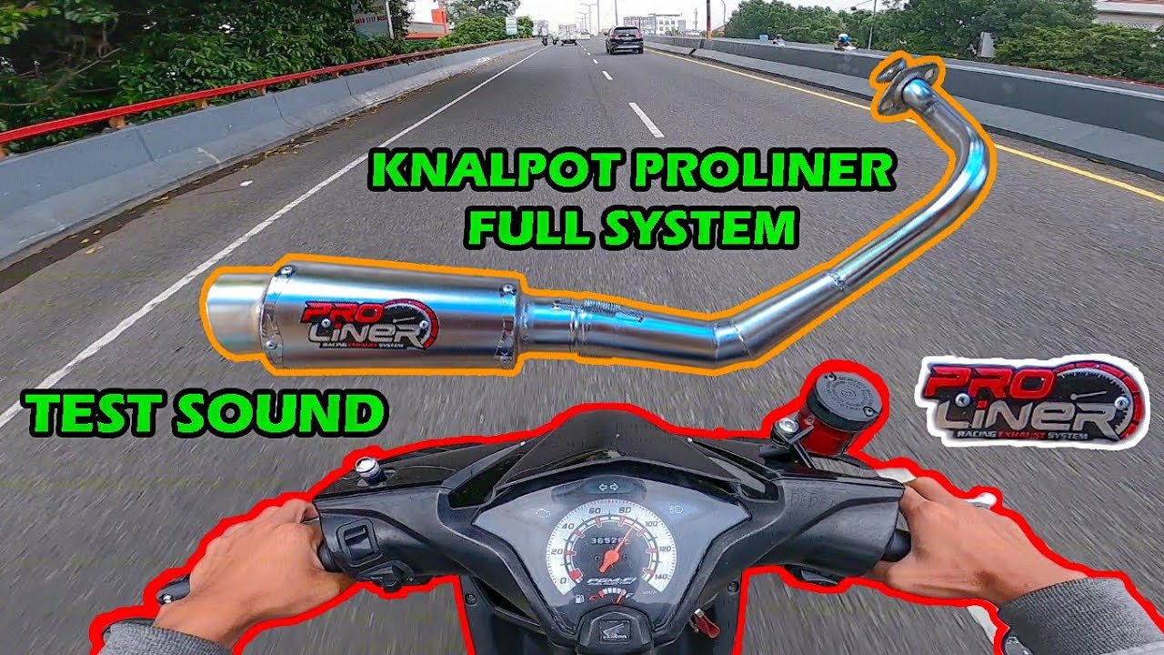 BACOT BANGET! Full Tes Suara Knalpot Proliner Full System Di Motor Beat