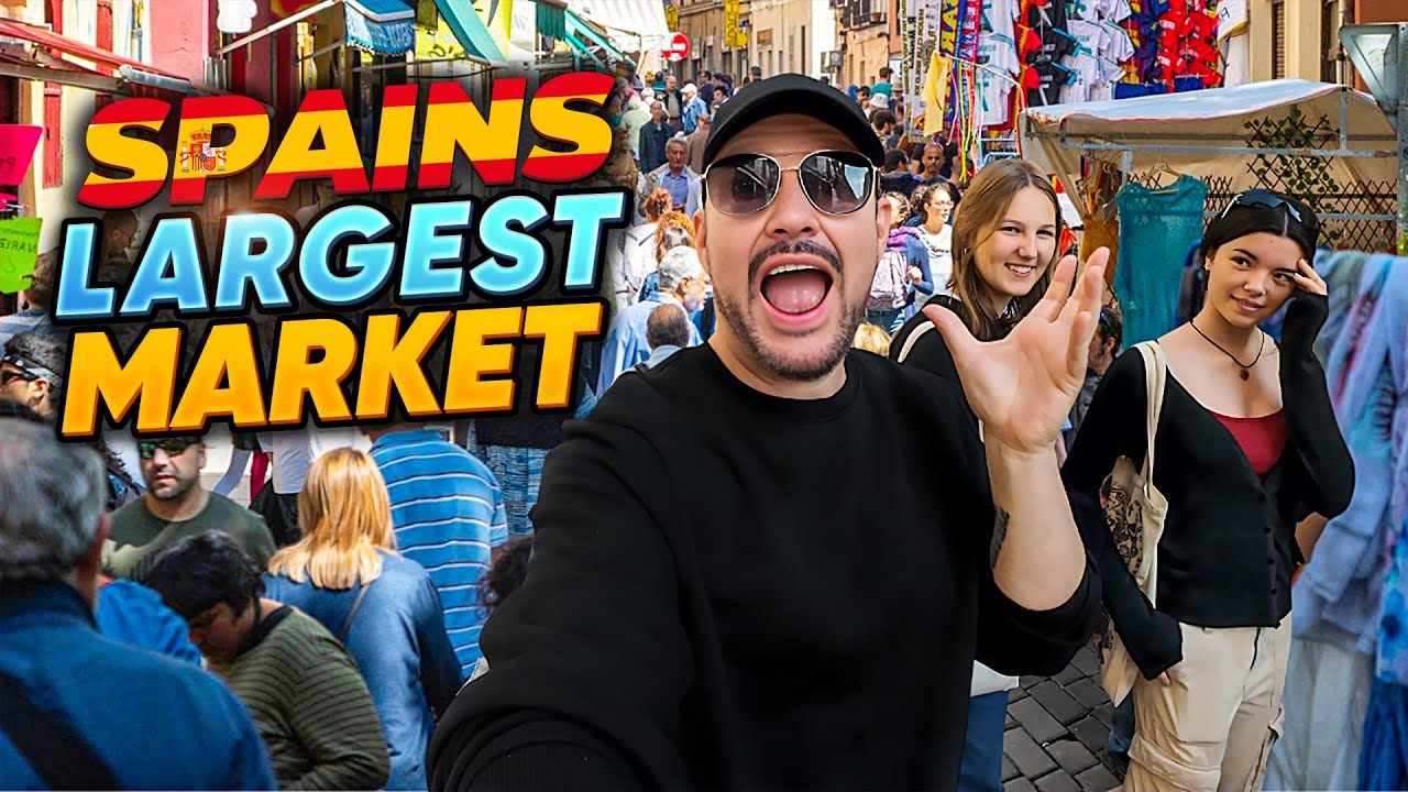 BIGGEST flea Market in MADRID 🇪🇸 EL RASTRO (The Rastro)