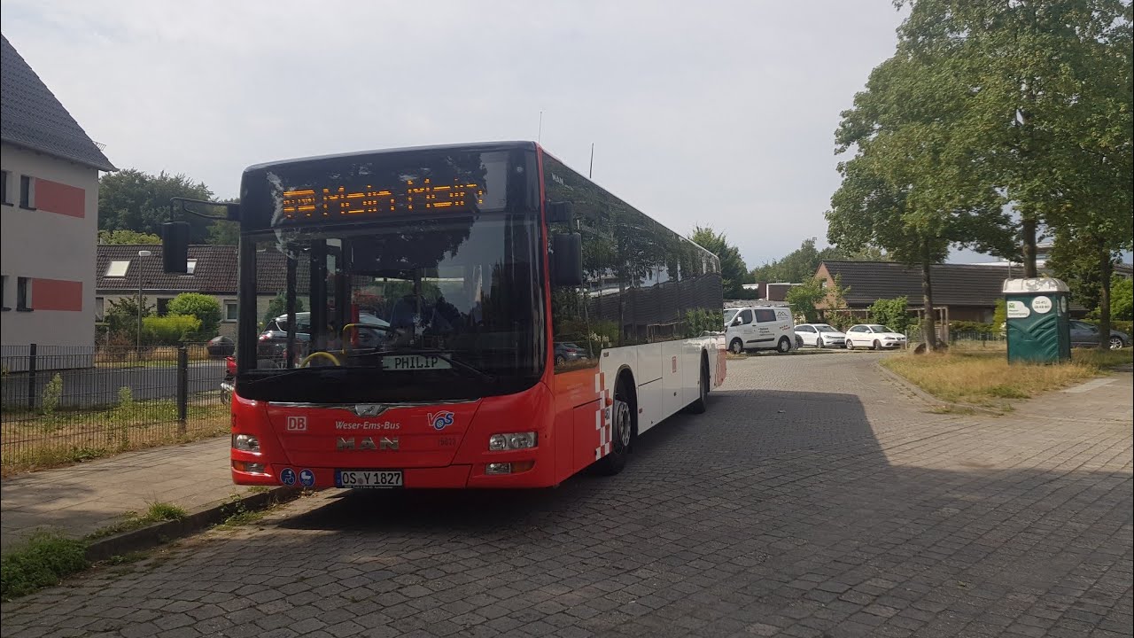 #191 / Mitfahrt im MAN NÜ323 A20 auf der Linie 393 Osnabrück - Schledehausen