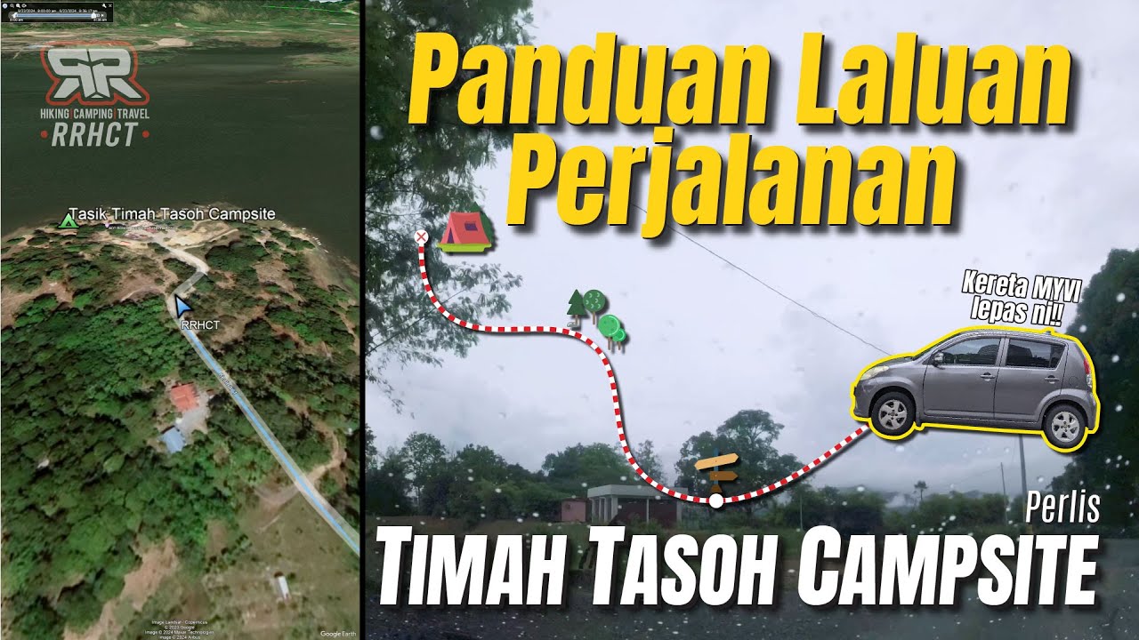 Tasik Timah Tasok Campsite di Perlis - Laluan Route Access Masuk Campsite