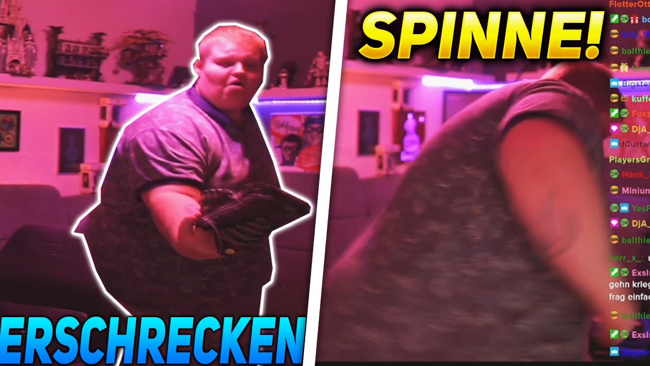Exsl95 erschreckt sich vor SPINNE und SPRINGT VOM STUHL 😂 Exsl95 Livestream Highlights