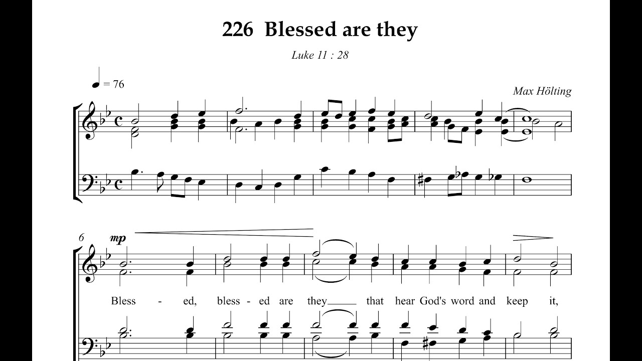 Hymn Collection 226   Blessed are they
