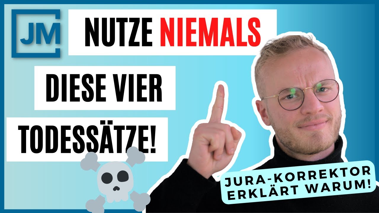 Nutze NIEMALS diese 4 TODESSÄTZE in deiner KLAUSUR!