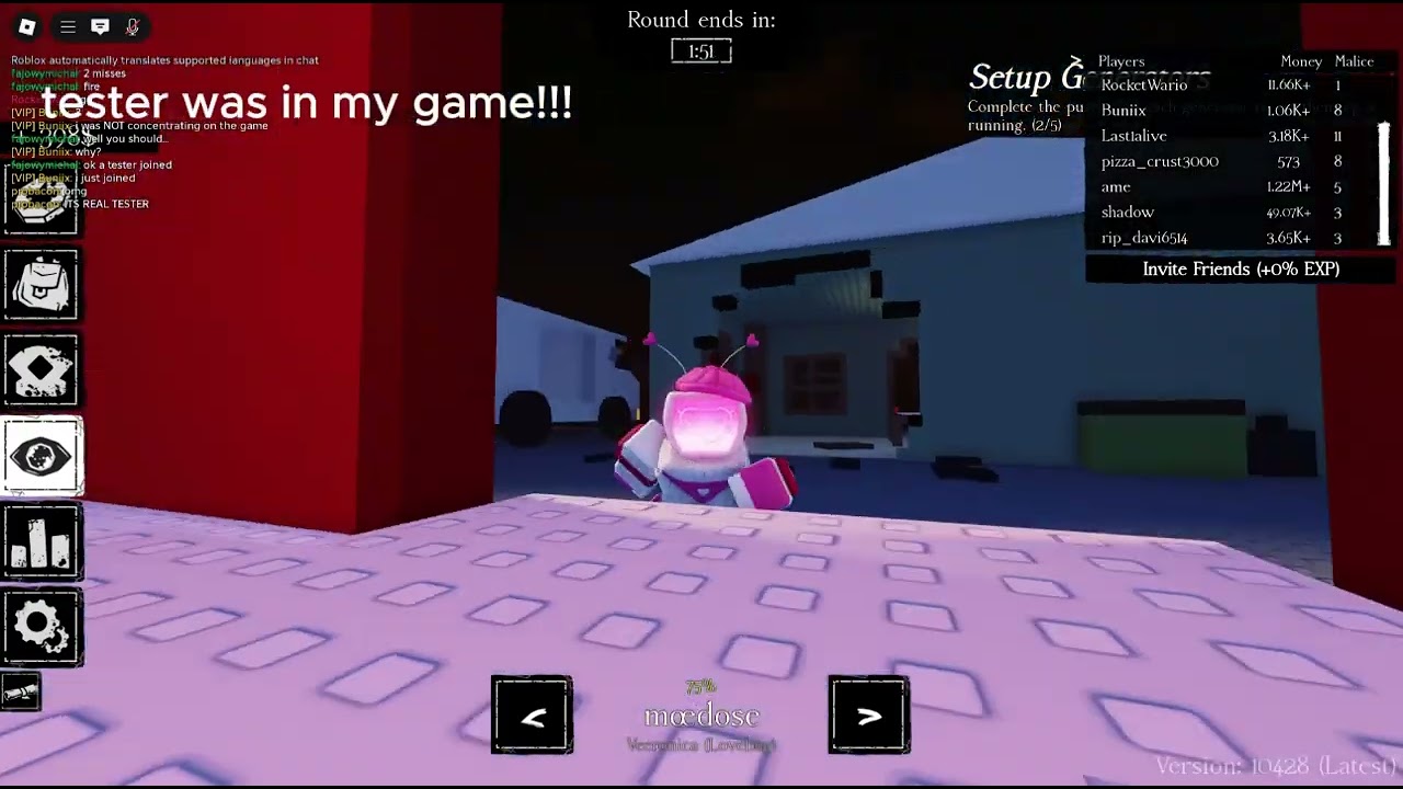 Tester was in my game!!!