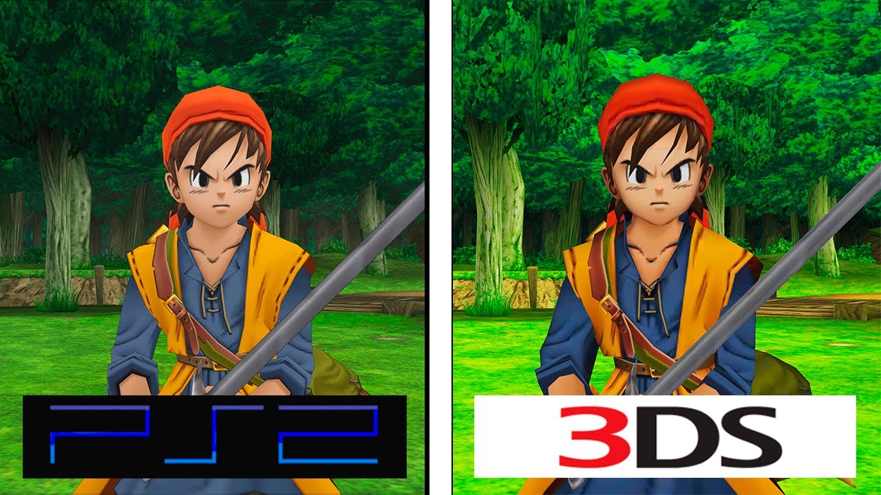 Dragon Quest VIII | 3DS vs PS2 | 4K Graphics Comparison
