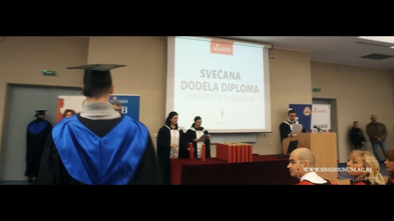 Svečana dodela diploma na Univerzitetu Singidunum, decembar 2018. godine