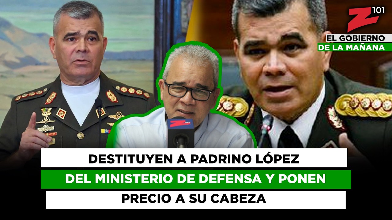 Destituyen a Padrino López del Ministerio de Defensa y ponen precio a su cabeza
