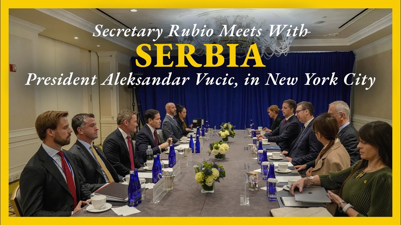 Secretary Rubio meets with Serbian President Aleksandar Vucic