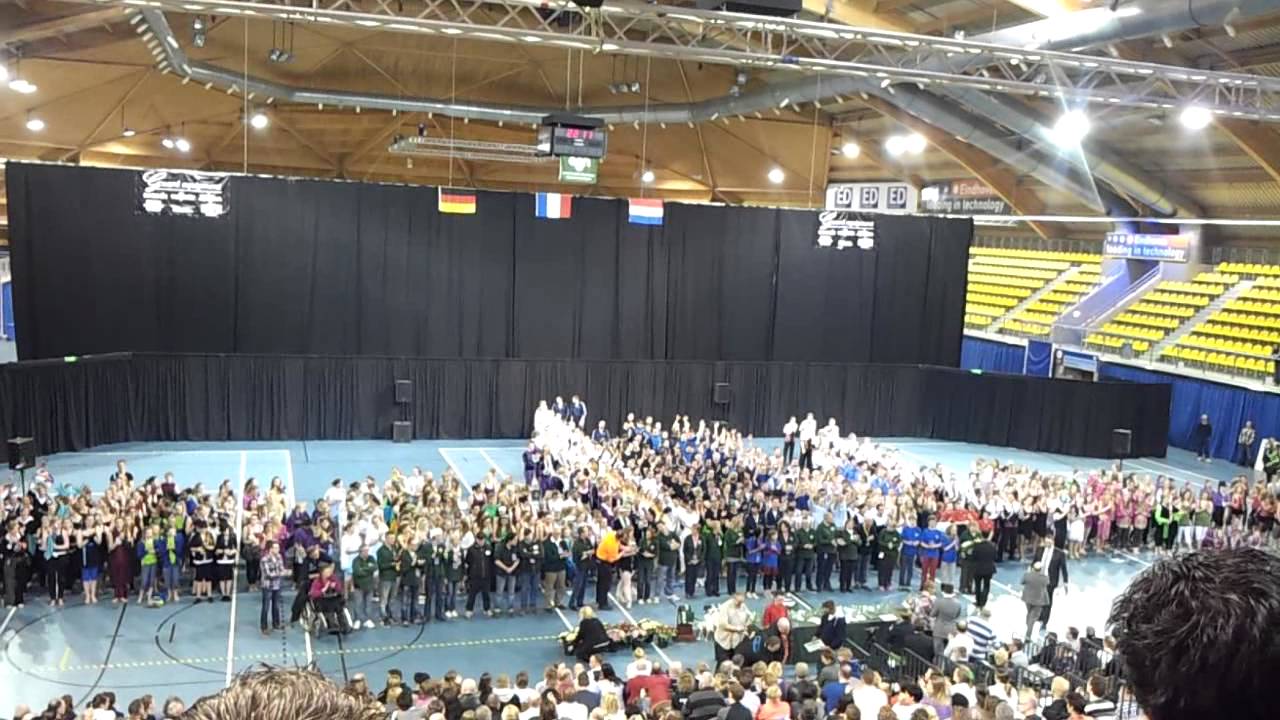 Big Flashmob Colorguard Nederland 2012