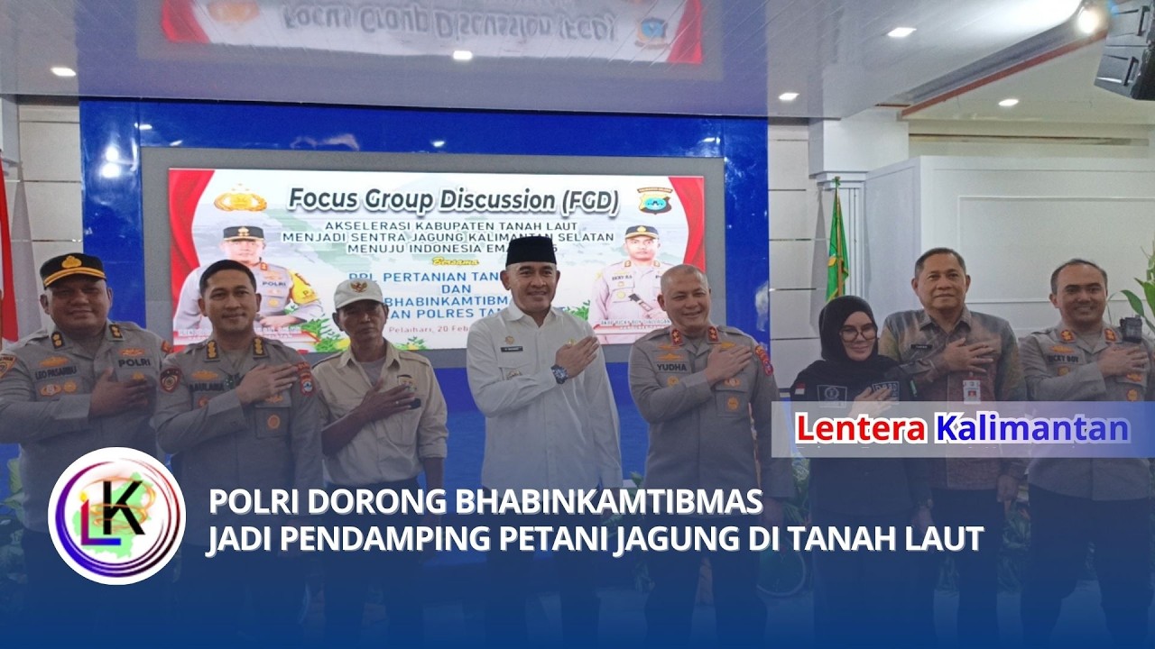 POLRI DORONG BHABINKAMTIBMAS JADI PENDAMPING PETANI JAGUNG DI TANAH LAUT