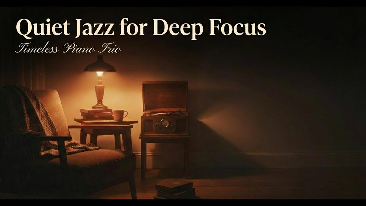 Quiet Jazz for Deep Focus & Work | Timeless Piano Trio (1 Hour)
