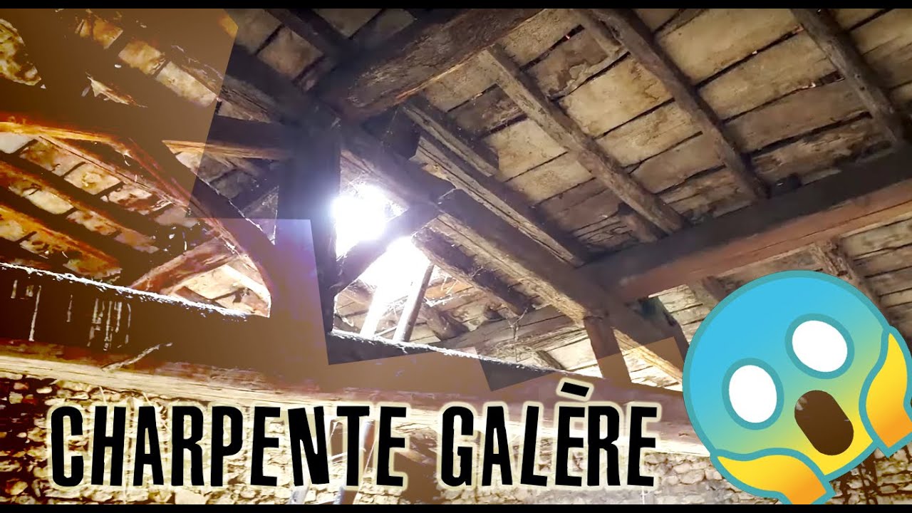 Les galères d'une vieille charpente😱 : la pose des suspentes 4/5