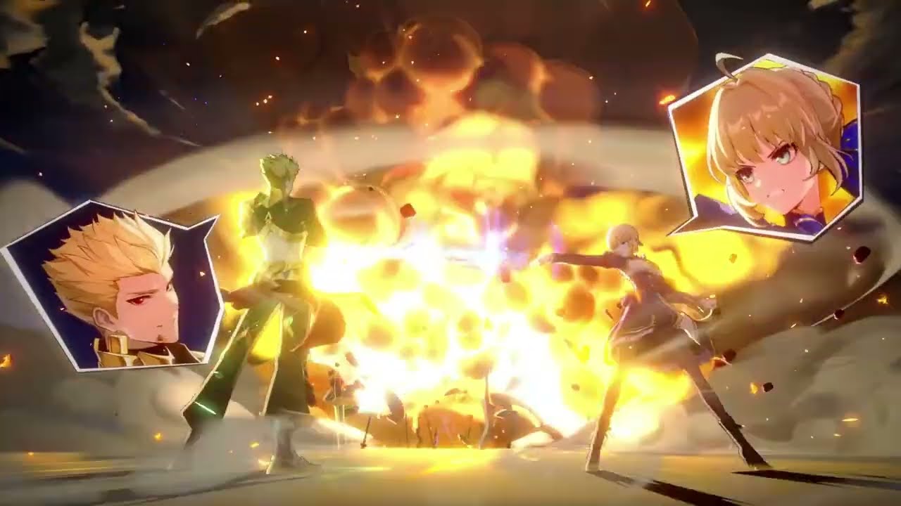 Saber and Gilgamesh Coordinated Attack Animation | Honkai Star Rail