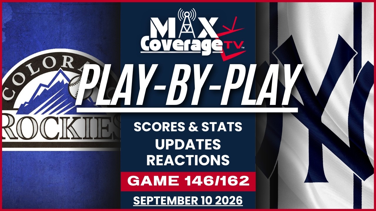 🔴LIVE - Colorado Rockies vs New York Yankees - Play-By-Play & Reactions (9/10/26)