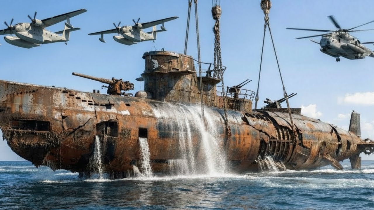 Unbelievable Restoration Of 80-Year-Old Lost WWII Nuclear Submarine Recovered from Deep Ocean.