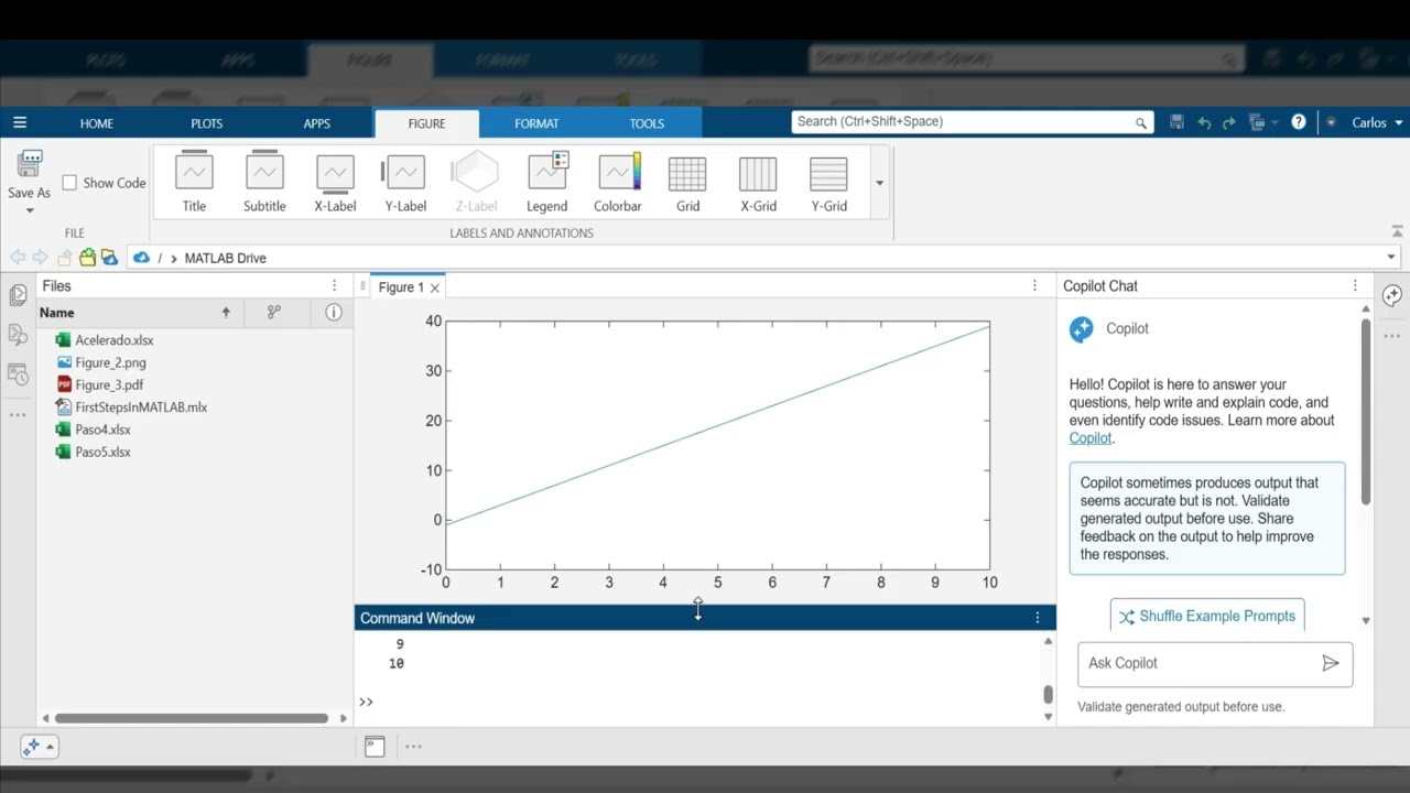 Datos Experimentales-MRU y MUA-Matlab (Física General)