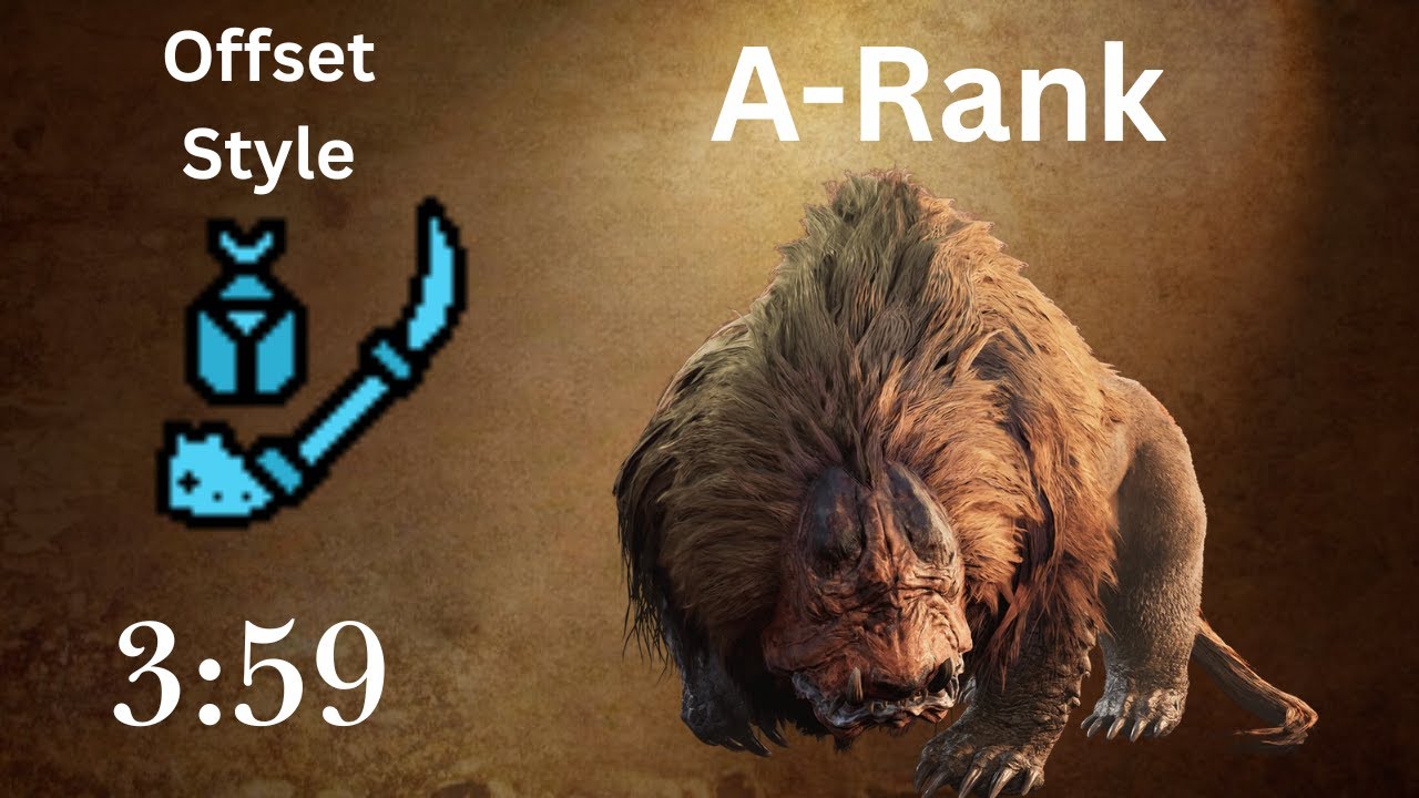【MHWilds】Challenge Quest: Doshaguma of the Hollow Insect Glaive Solo A-Rank 3:59