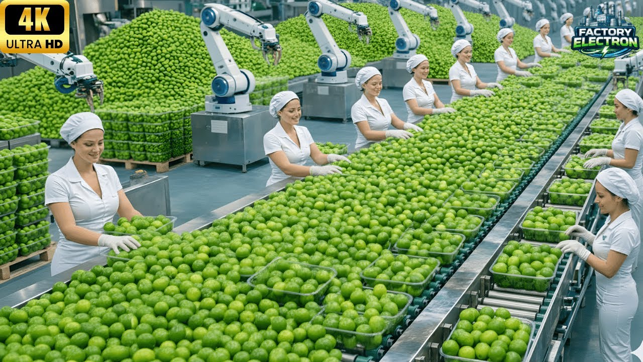 Inside the Largest High-Tech Lemon Factory: How Fresh Lemons Are Processed | Full Process