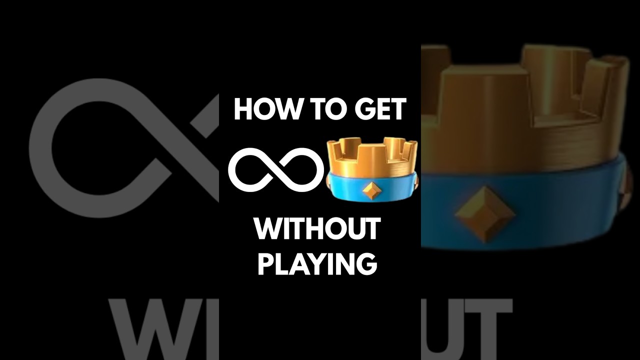 How to GAIN crowns WITHOUT PLAYING #clashroyale #cr #supercell