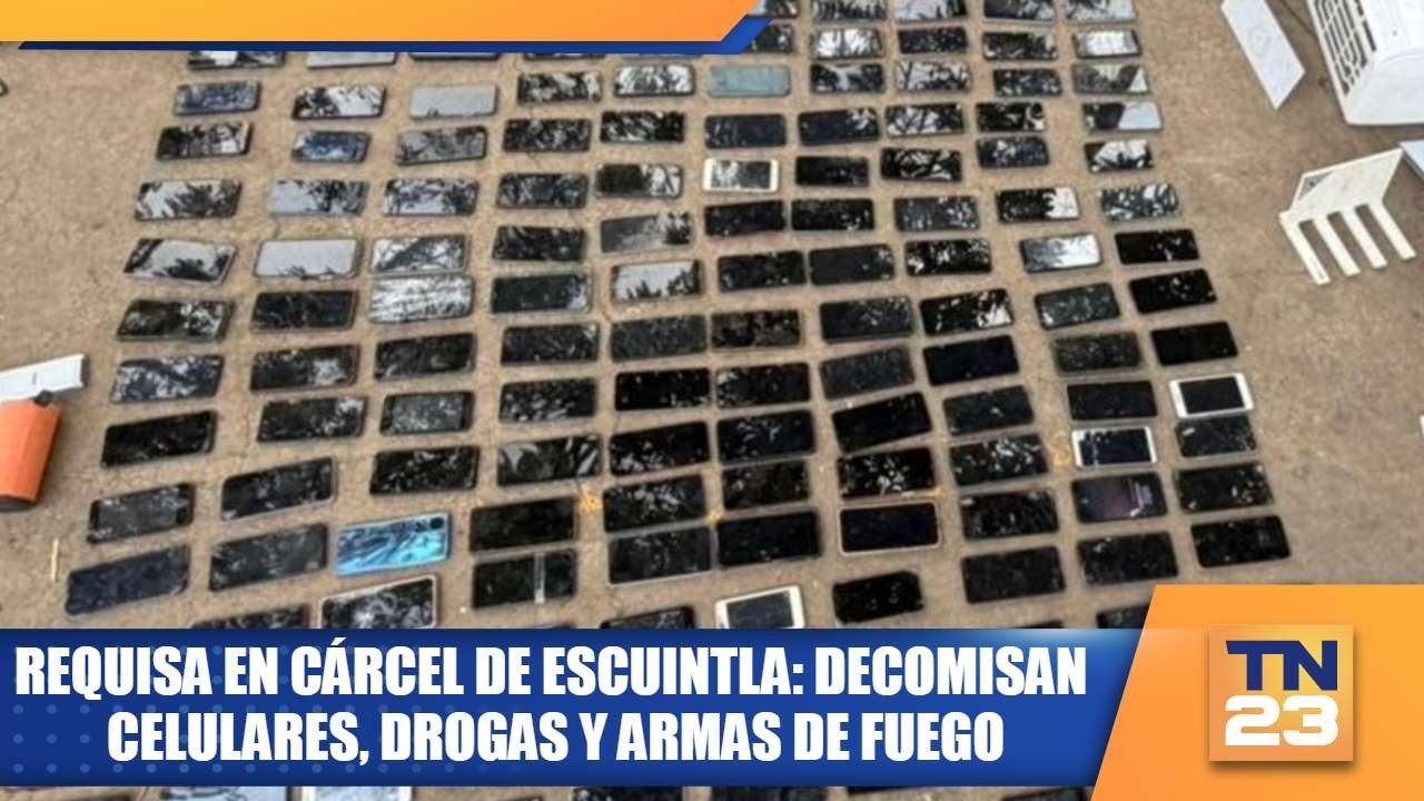 Requisa en cárcel de Escuintla: decomisan  celulares, drogas y armas de fuego