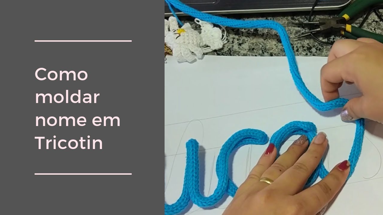 Como moldar nomes em Tricotin - Tricotin do Zero