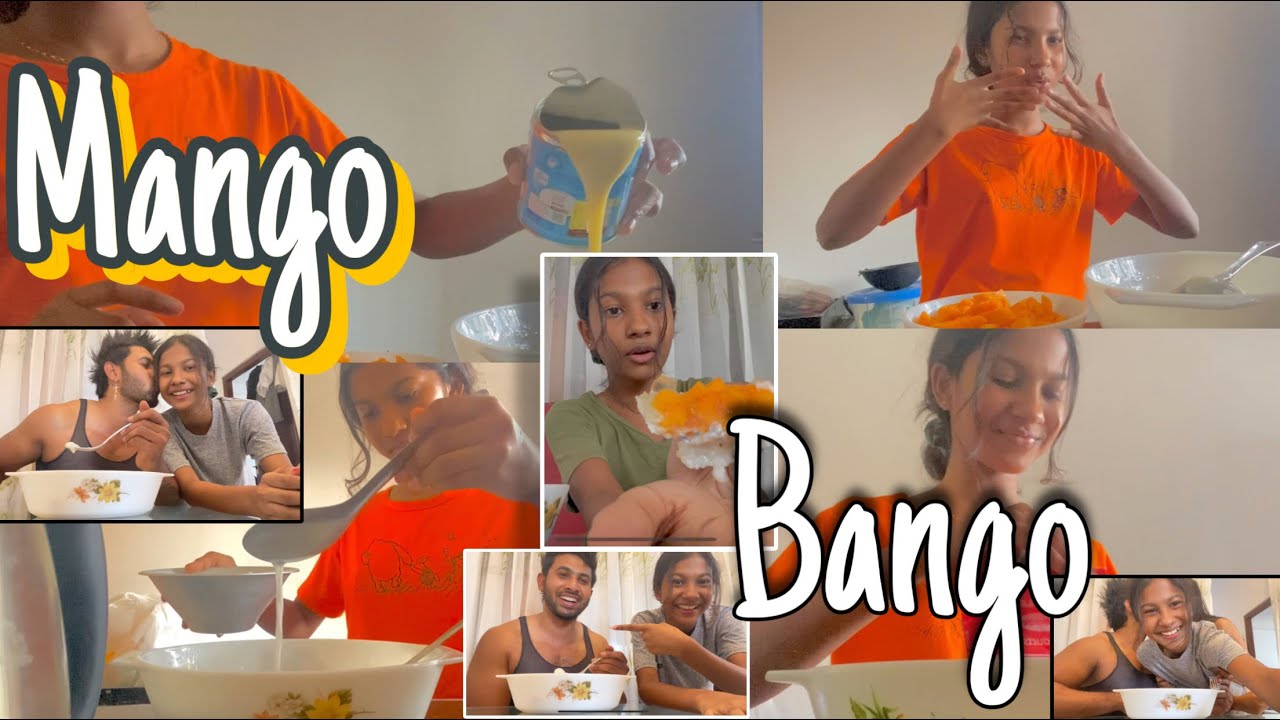 Mango Bango 🥭🥭🥭 | මගෙ චූටි හදපු මැන්ගෝ බැන්ගෝ එක 🥭🥭🥭