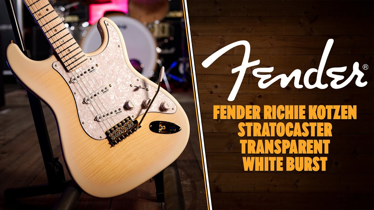 Fender Richie Kotzen Stratocaster - Maple - Transparent White Burst