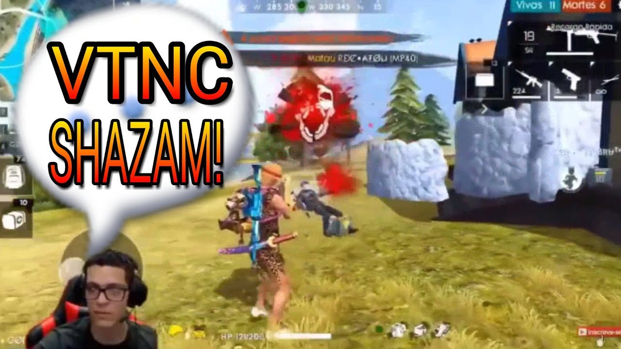 CEROL TRETA COM SHAZAM AO VIVO?! - MELHORES MOMENTOS FREE FIRE