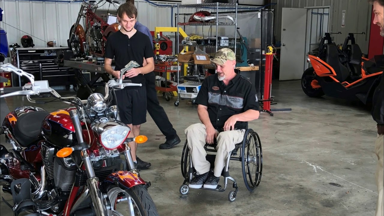An Adaptive Motorcycle Trike - 3TSports - Pro Twin Performance - Kevin Baxter