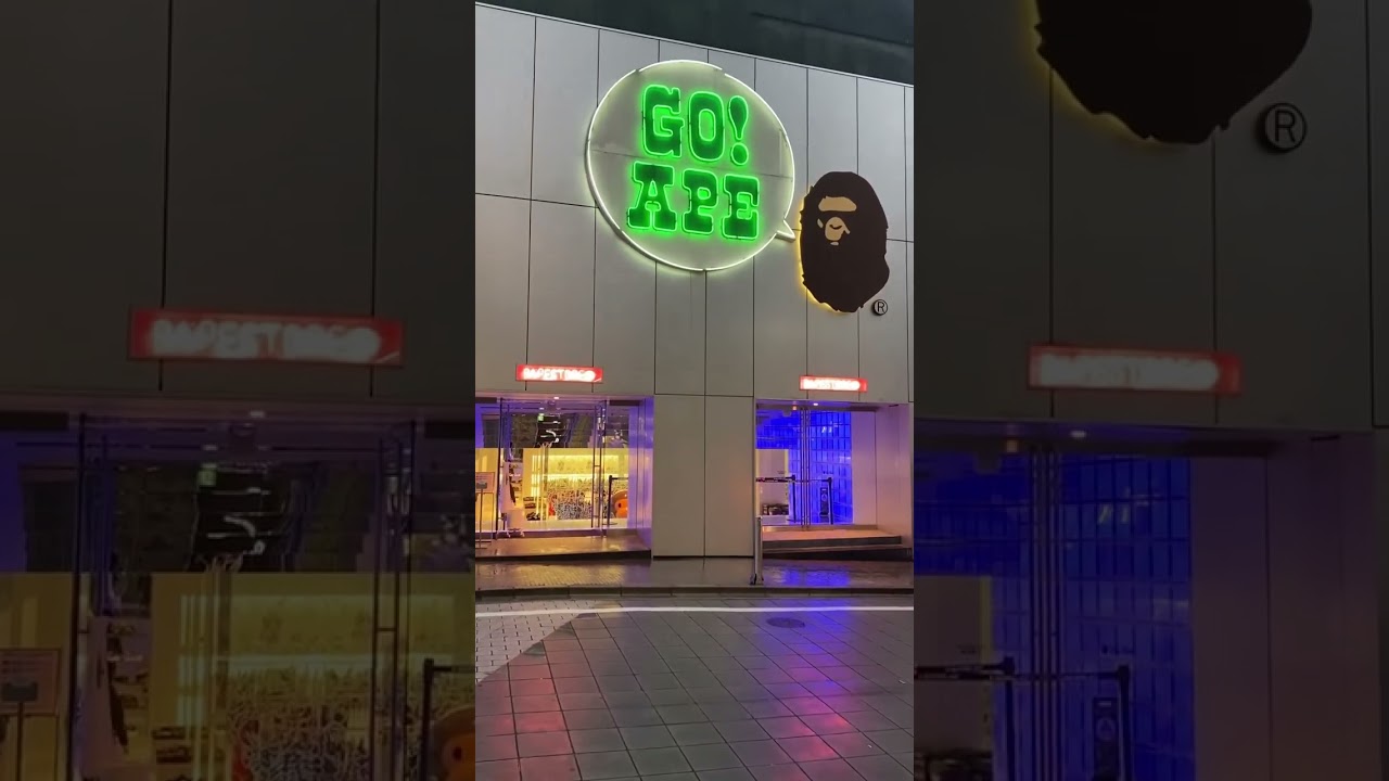 Bathing Ape in Shibuya #bathingape #japan #japanese #shibuya