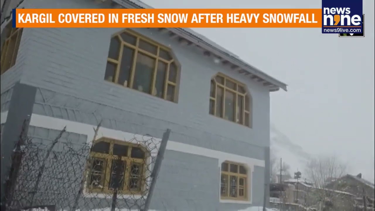 Kargil Covered In Fresh Snow After Heavy Snowfall | Ladakh | News9