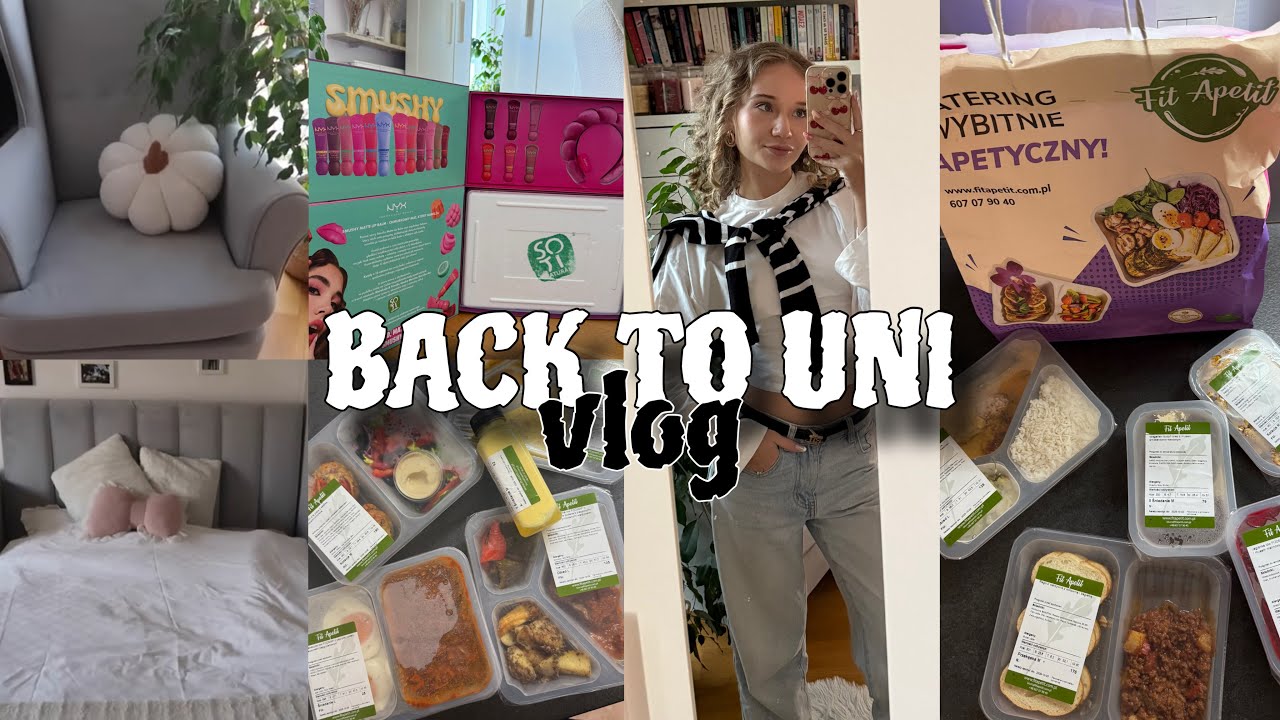 BACK TO UNI - vlog z pierwszych dni studiów/zmiany w pokoju