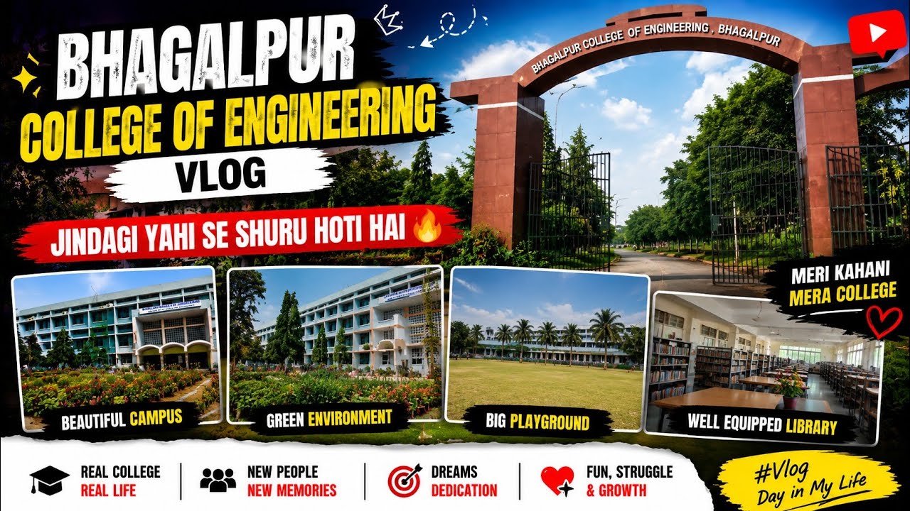 Bhagalpur College of Engineering Campus Tour 2026 | Bihar's Hidden Engineering Gem 😎