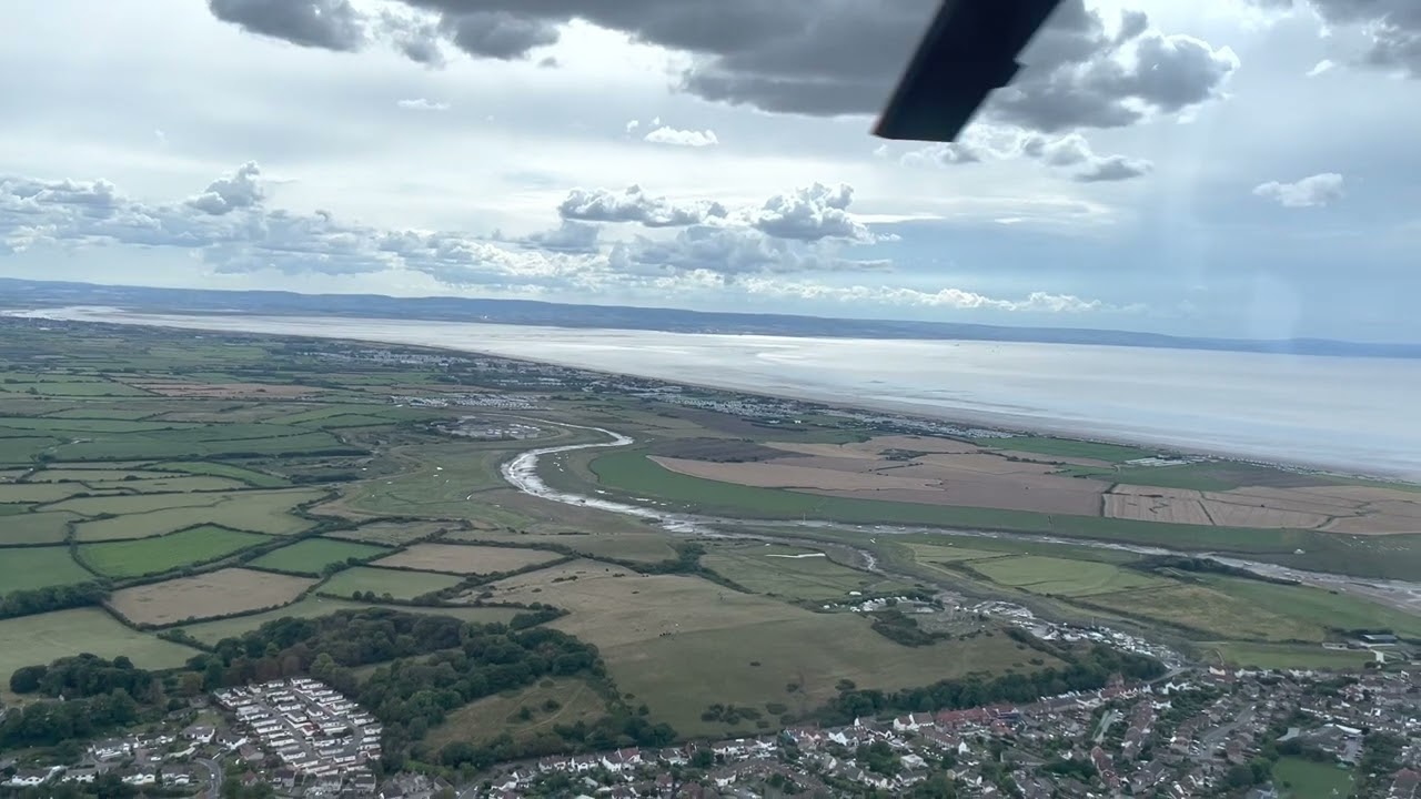 Weston Super Mare, helicopter flight at the helicopter museum