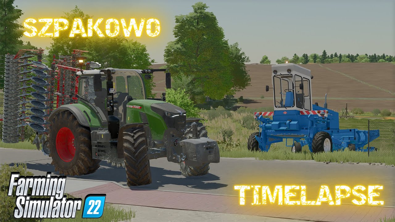 Talerzowanie Ścierniska & Koszenie Trawy Pokosówką - SZPAKOWO TIMELAPSE FS22