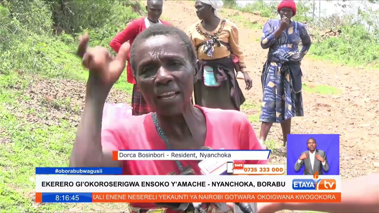 Kiabonyoru residents relying on the polluted Bousiri water spring appeal for help to reconstruct it