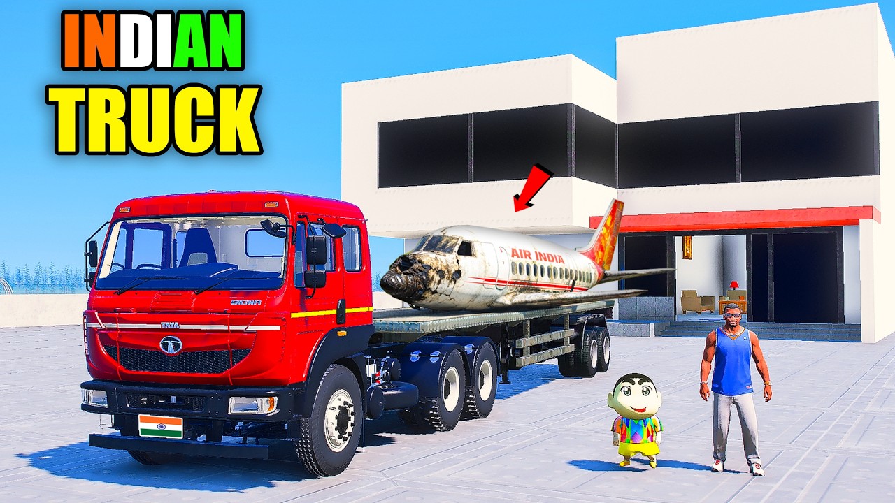 Franklin & Shinchan Buy Indian TATA TRUCK in Indian Bike Driving 3D