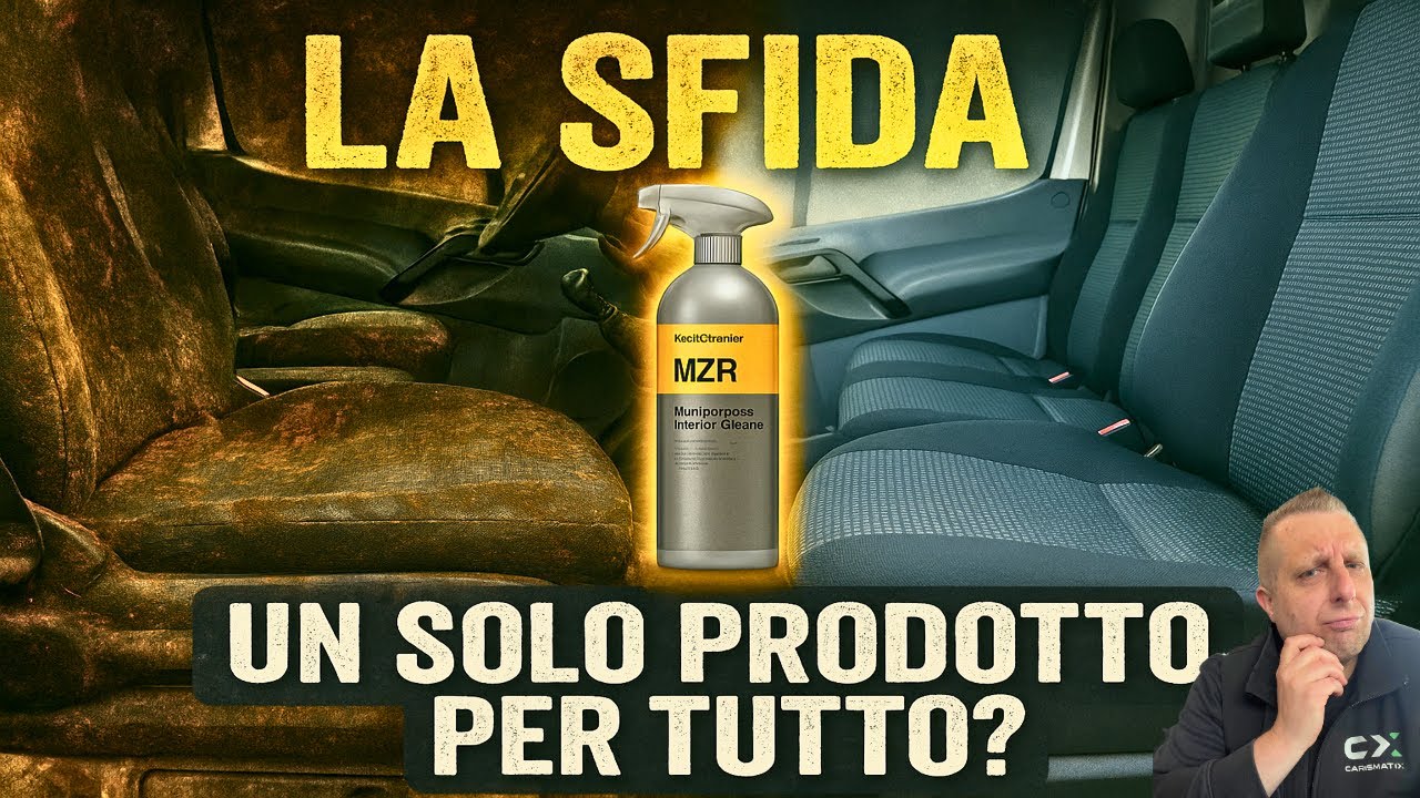LA SFIDA: Pulire gli interni di un furgone sporco con un solo prodotto… com’è andata