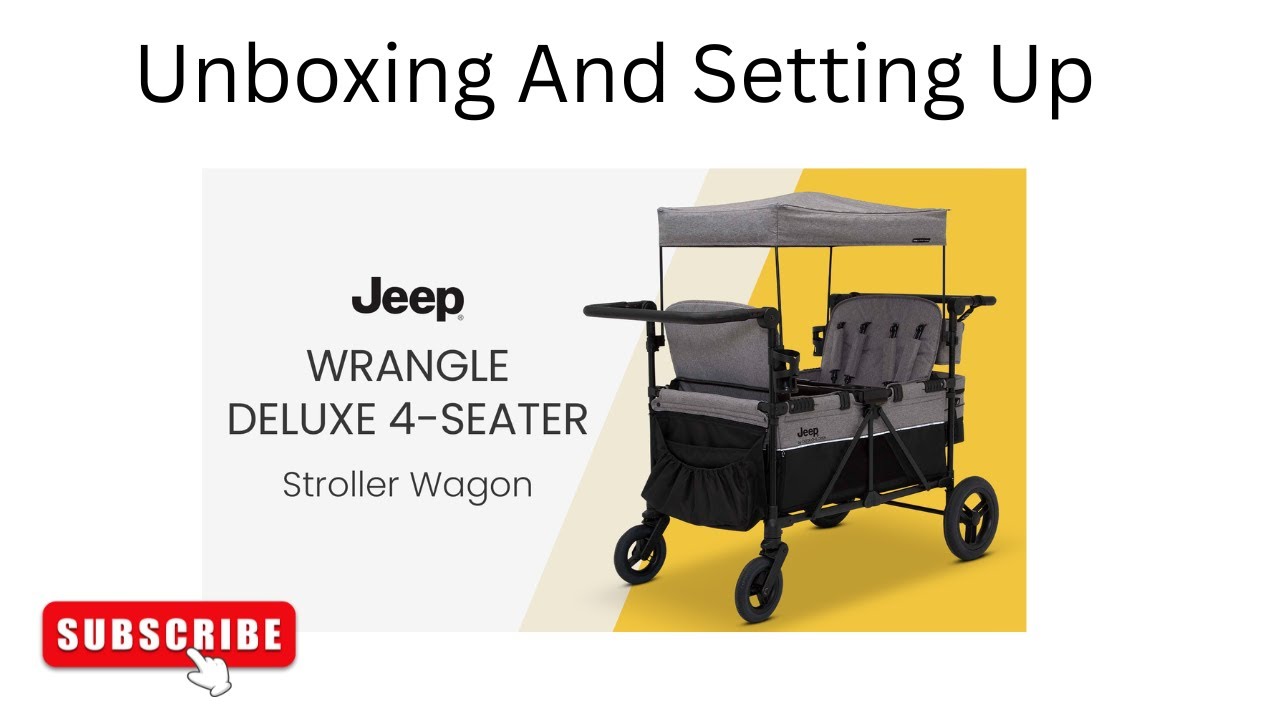 Распаковка и сборка 4-местной коляски-универсала Jeep Wrangler Deluxe.