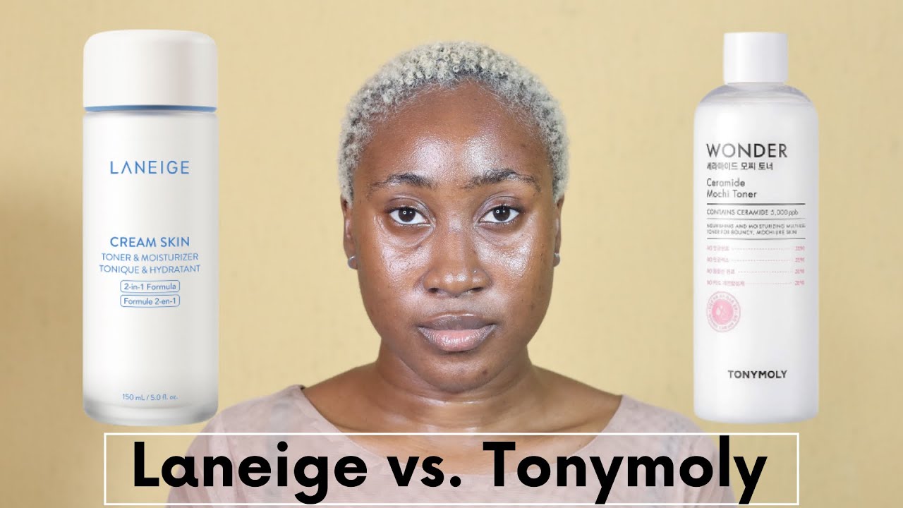 Laneige Cream Skin Refiner vs. Tonymoly Wonder Ceramide Mochi Toner | Hydrating Toners